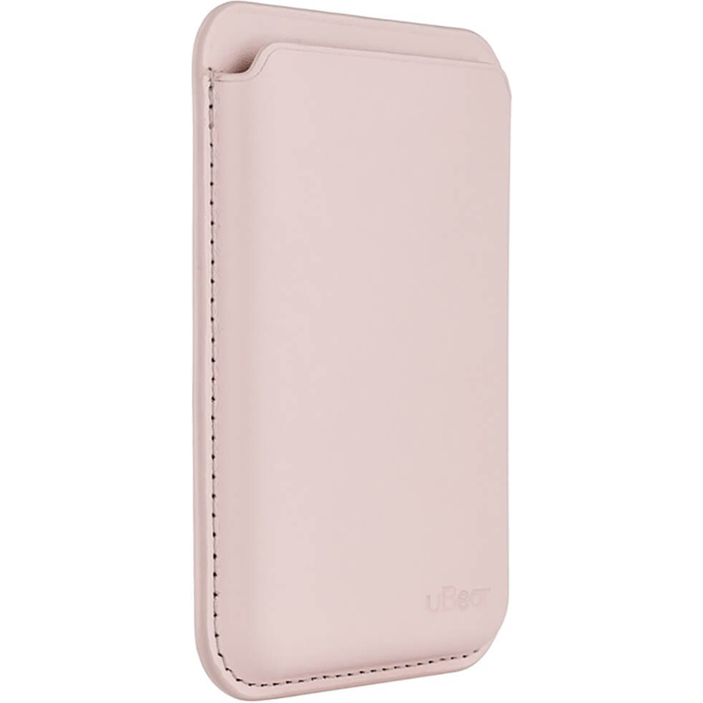 Чехол защитный uBear Shell Case, кардхолдер, эко-кожа, светло-розовый